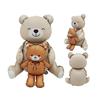 Outdoor Use Love Heart Foil Balloons Matte Finish Golden Assemble Bear Balloon Animal Shaped Giant Size 3D Balloon Shower