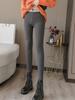 Winter Vintage Thicken Lambwool Leggings Women Warm Fleece Lined Thermal Ankle-Length Pants Sexy Hight Waist Skinny Fitness Leggins