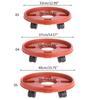 Durable Flower Pot Tray with Rollers Round Plastic Tray for Garden Plants Pot Heavy Duty Plants Pot Holder Anti deformed