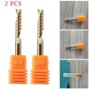 2 Stück Einzahnfräser Spiralfräser Hartmetall Fräser für Aluminiumplatte 4*22mm