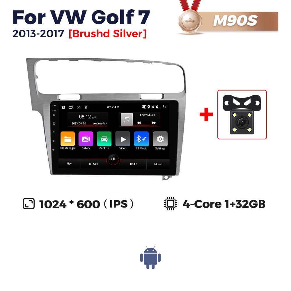 Navifly 2 Din Android Autoradio 10 Zoll Für Volkswagen VW Golf 7 2013-2017 Kabelloses Carplay Auto Multimedia Video Player DSP RDS