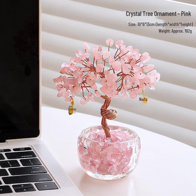 Citrine Money Cat Ornament for Home or Office - Perfect Housewarming or Birthday Gift