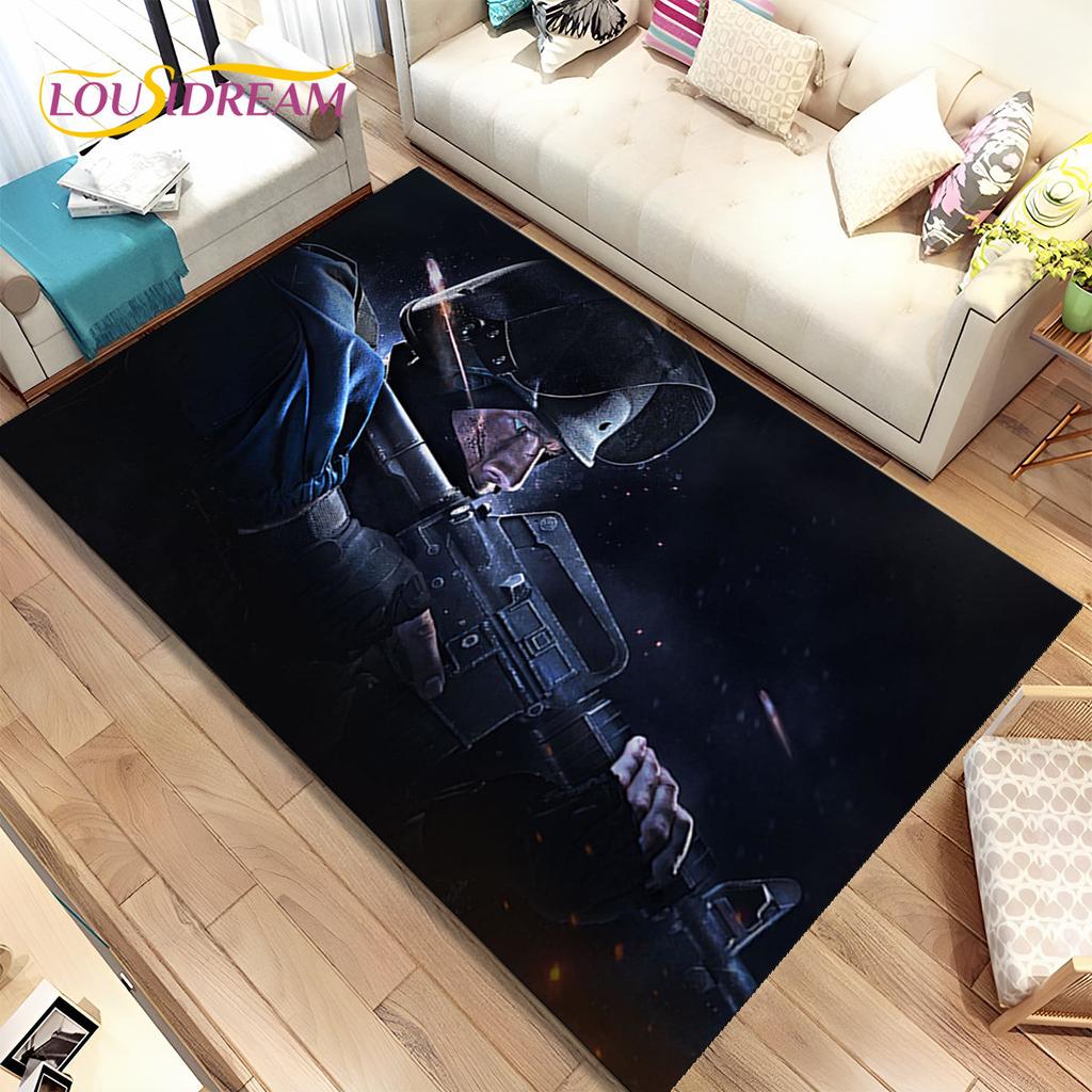 CS GO,Game Gamer,Counter Strike Area Rug,Carpet Rug for Home Living Room Children Bedroom Sofa Doormat Decor,Non-slip Floor Mat