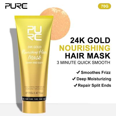 24K Arany Tápláló Hajmaszk Magic Smoothing Kiegyenesítő Professzionális Keratin Hajápoló Hajápoló Termék nőknek