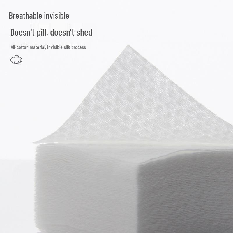 Premium Thickened Makeup Cotton Pads for Beauty Salons - 1600 Pure Cotton, Non-Woven Pads