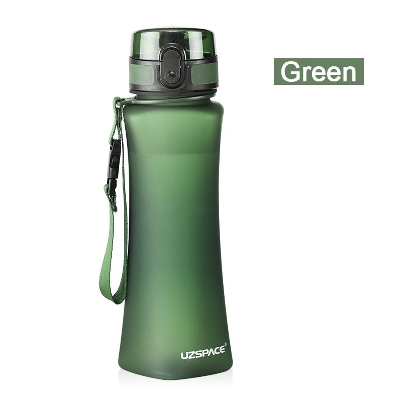 UZSPACE Sports Water Bottles BPA Free Portable Frosted Creative Shaker Drink Bottle Couples Kids Outdoor Travel Cup 350ml