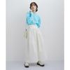 Et Rope Waist Shape Gathered Sax [Adam Femme] Skirt, Skirt, Women's, GAC03030, (48)