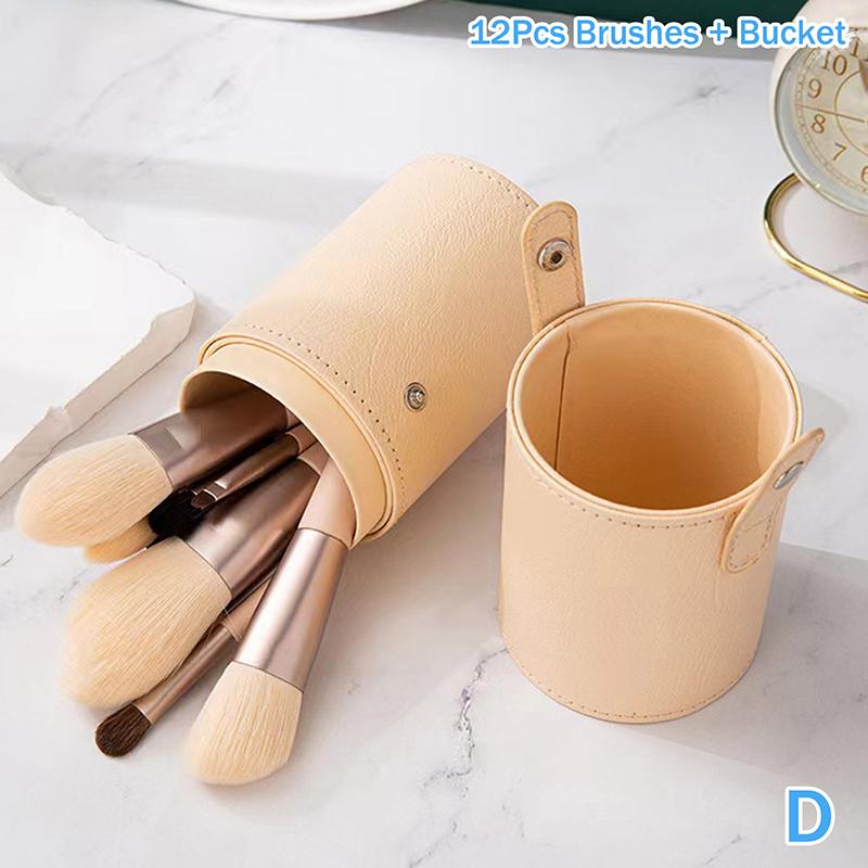 12 Pcs Makeup Brushes Complete Set Of Foundation Loose Powder Blush Concealer Eye Shadow Professional Set With Storage Bag