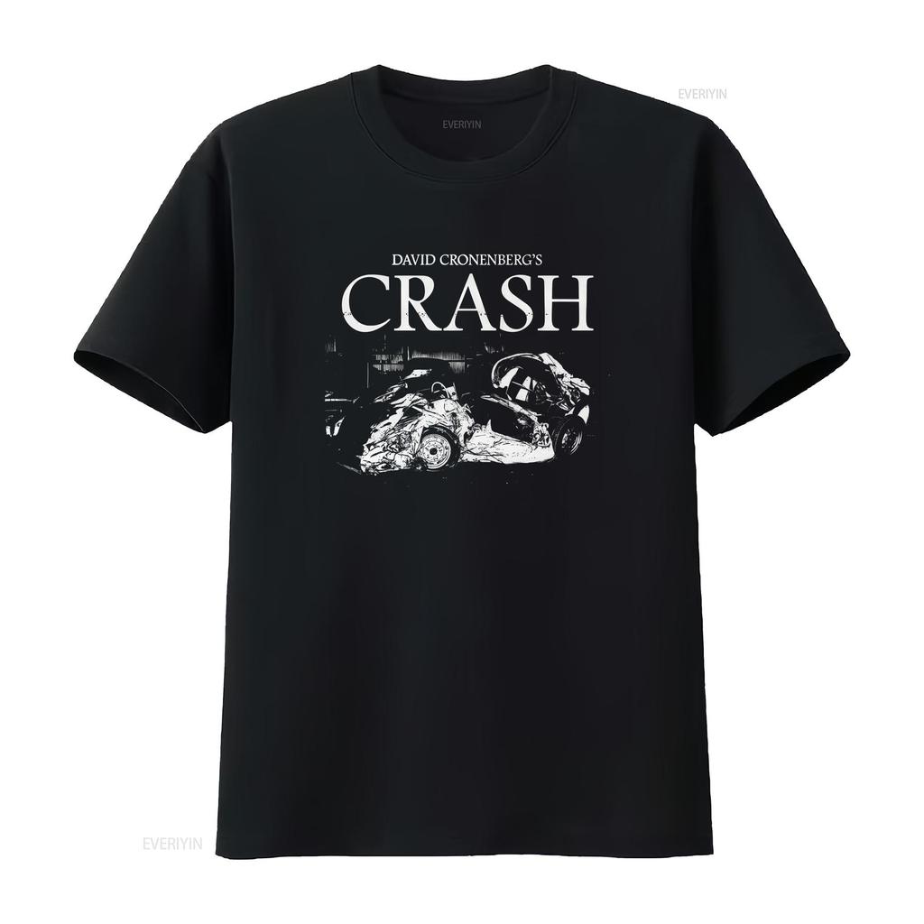 Crash 1996 David Cronenberg Horror Film Movie Poster T Shirt Unisex Vintage Washed Fashion Designer Clothes Casual Comfortable