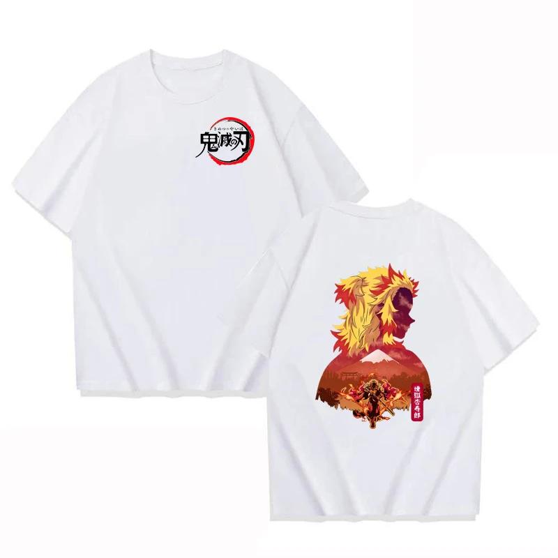 

Anime Demon Slayer Blade Tops Women s T-shirt Women Men Summer Casual Loose Harajuku Fashion O-Neck Short Sleeve T-shirt Unisex S