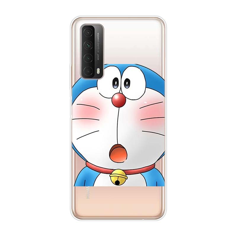 Roztomilý Doraemon pro Huawei Y9S Y6S Y8S Y9A Y7A Y8P Y7P Y5P Y6P Y7 Y6 Y5 Pro Prime 2020 2019 měkké pouzdro na telefon