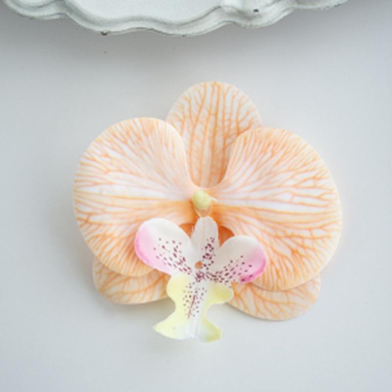 

50/100PC Artificial Flowers Butterfly Orchid DIY Home Festival Wreath Wedding Bride Accessories Headgear Hair Clip Birthday Gift 50pcs шампанського