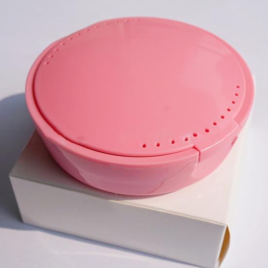 Trwałe pudełko do przechowywania aparatów ortodontycznych przenośne płaskie dno akcesoria zdrowotne