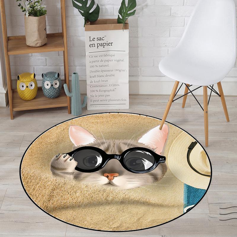 Pizza Cat Carpet Square Non-slip Floor Mat Non-slip Mat Dining Room Living Room Soft Bedroom Carpet