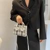 Damen Mini Handtasche Mode Karomuster Schultertasche Umhängetasche Messenger Bag Damen Geldbörse Exquisite Einkaufstasche