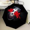 Leipzig Soccer Crest Automatic Folding Umbrella - 8-Rib Travel Umbrella with Auto Open/Close & Portable Gifts for Holidays or Birthdays