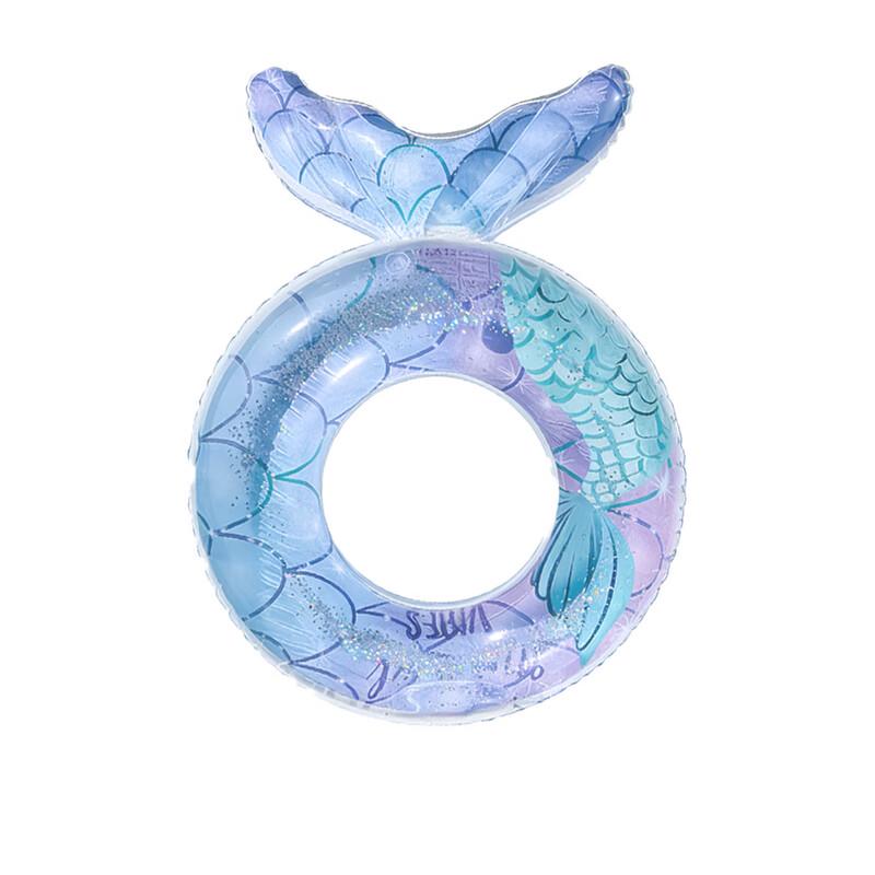 Kids  Mermaid Sequin Inflatable Swim Seat Ring