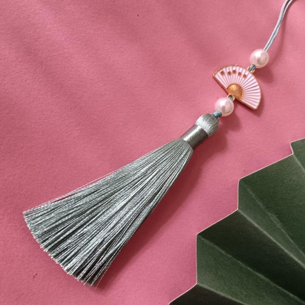Lucky Bookmark Tassels DIY Crafts Phone Pendant Chain Clothing Pendant Tassel Car Keyring  Earrings
