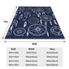 Blue Dreamcatcher With Feathers Blankets Fleece Sofa Throw Blanket Throw Blankets for Home Bedroom Office Throws Bedspread Quilt