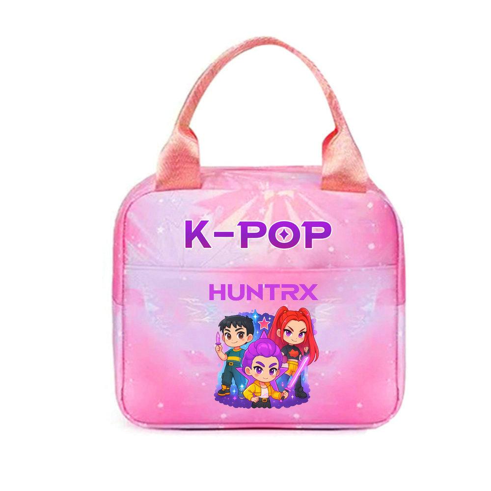 KPop lovci démonů Kancelářští pracovníci S obědovým sáčkem Přenosný izolovaný velkokapacitní obědový sáček Taška přes rameno Dvouúčelový