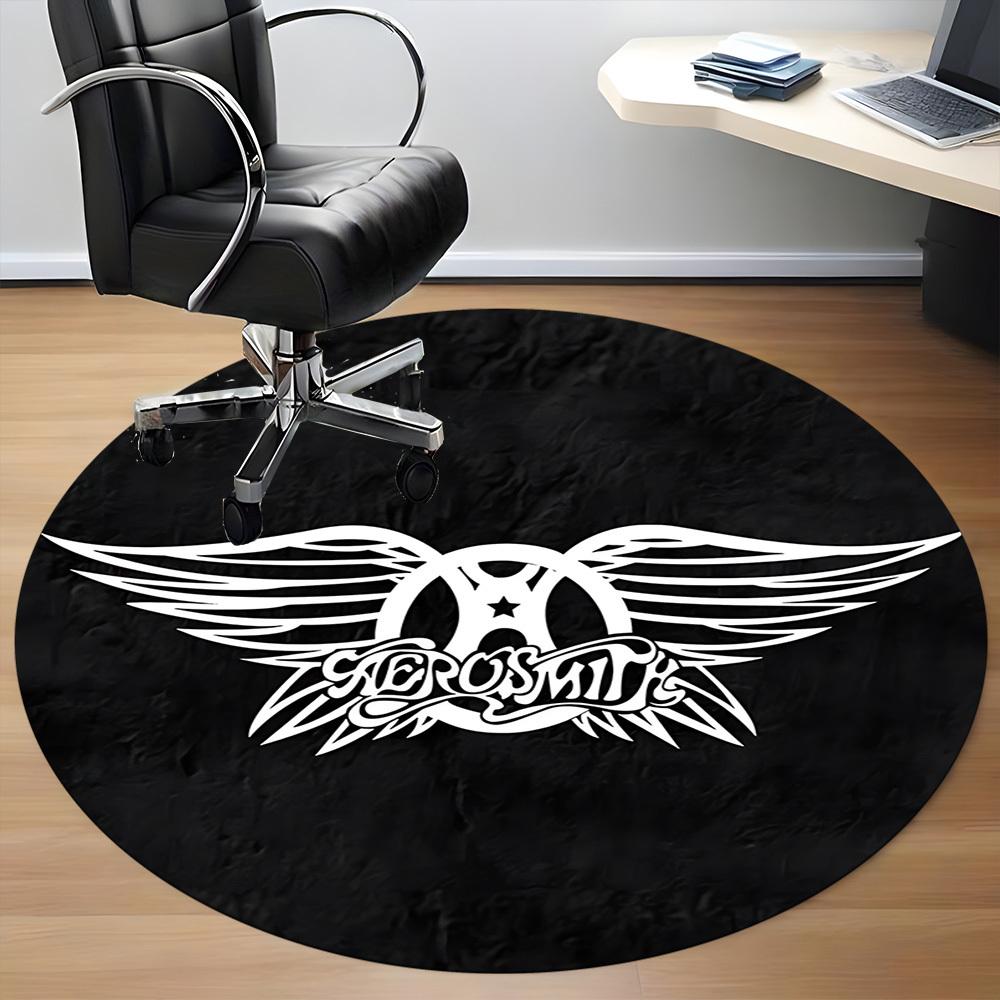 1pc Aerosmith, Music Band LogoChair Carpet for Office, Non-slip, Soft and Durable Office Rug for Interior Decoration, Perfect for Office yy250925170
