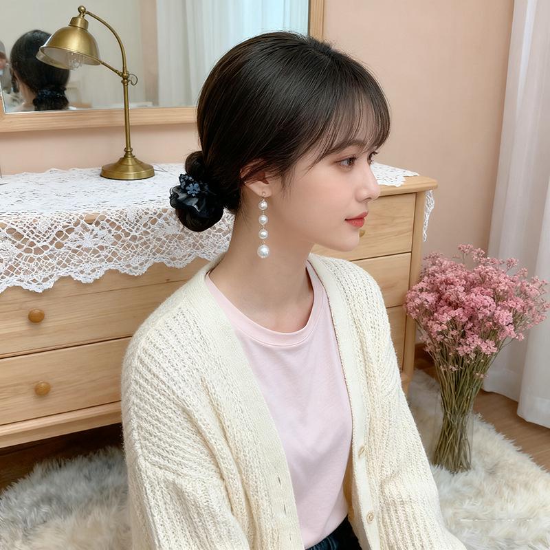 Premium Elastic Mesh Scrunchie - Elegant Fairy Hair Tie for Low Ponytails
