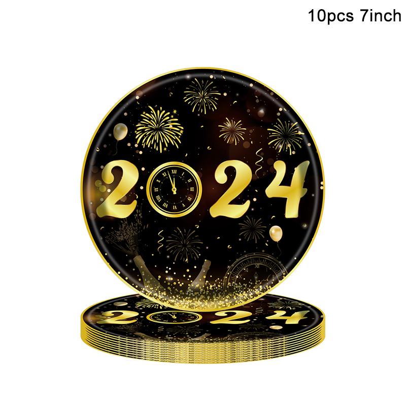 New Year 2024 Number Foil Balloons Happy New Year Eve Party Favors Supplies Garland Photo Props Christmas Decorations Navidad