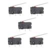 Limit Control Microswitch Assembly, KW11 KW12 Contact Button Unit with Black Housing and 5A 125V 250V Rating Body
