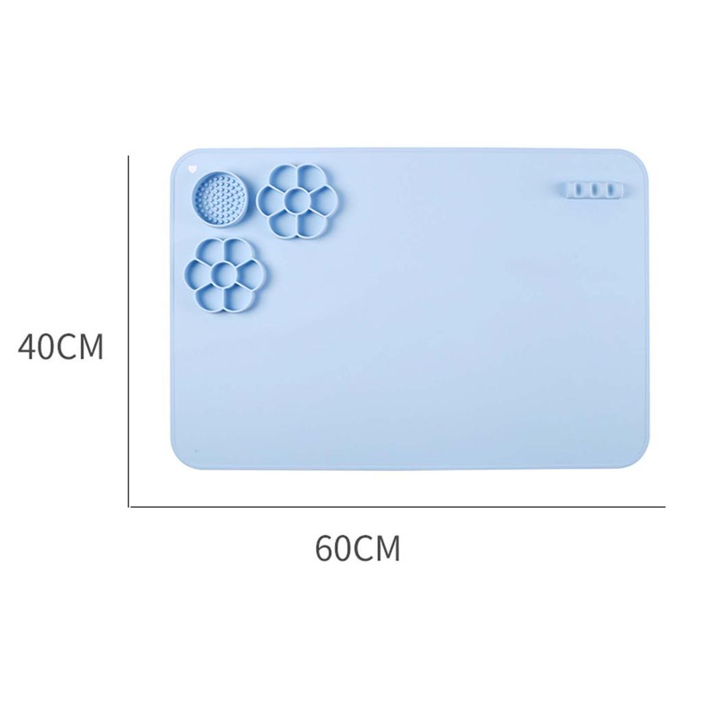 Silicone Craft Mat Multipurpose Silicone Art Mat Counter Mat Table Protector for Kids Painting DIY Clay Project Art Supplies