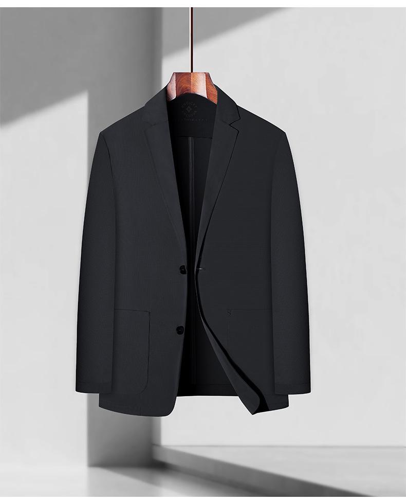 Summer No-Iron Ice Silk Sun Protection Ultra-Thin High Elastic Business Men's Jacket
