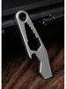 Titanium Alloy EDC Pry Bar & Bottle Opener Keychain Pendant