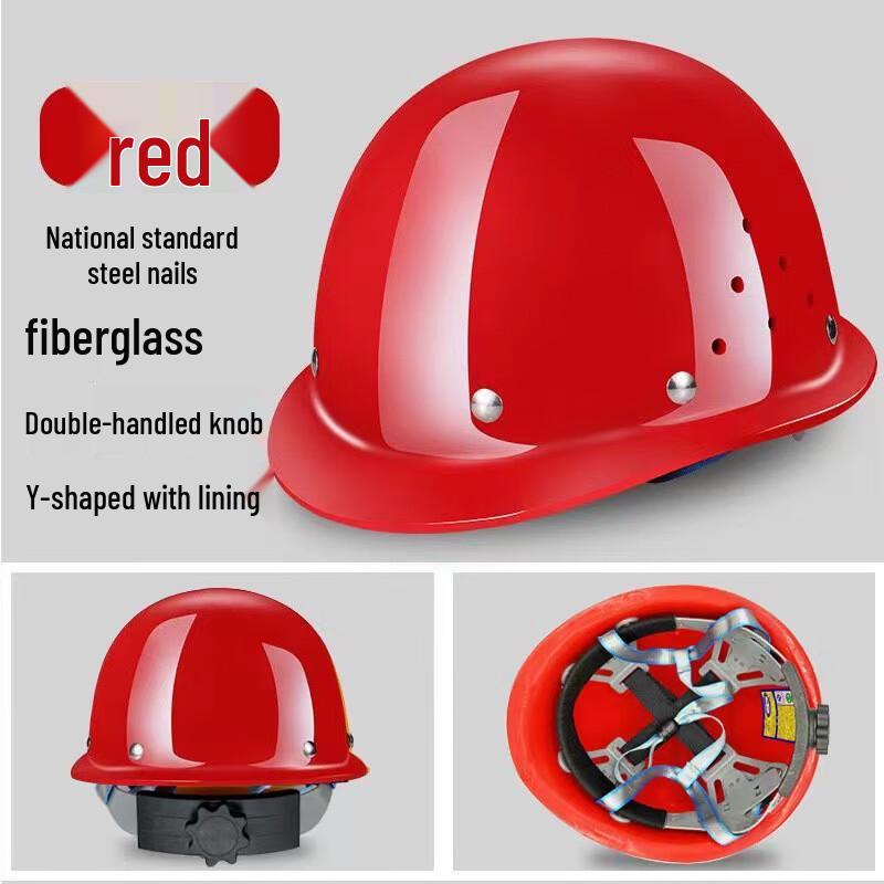 Milin Lightweight Fiberglass Construction Helmet (2-Pack)