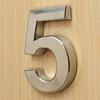 0-9 Polished Modern House Door Plaque Address Number Digit Plate Sign Christmas Decorations