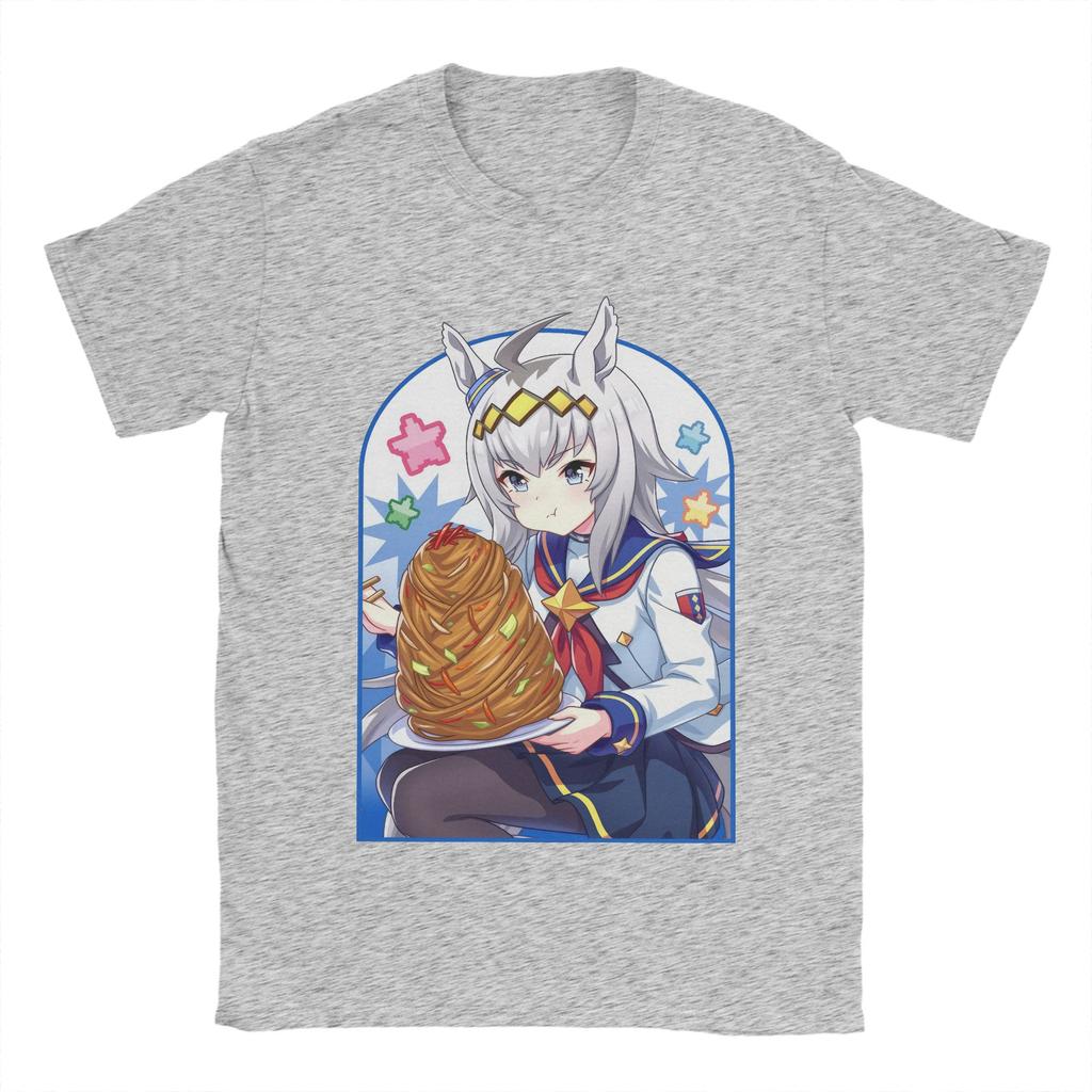 Men's T-Shirts Anime Uma Musume Pretty Derby Fashion Cotton Tee Shirt Short Sleeve  T Shirt Crewneck Clothes Summer