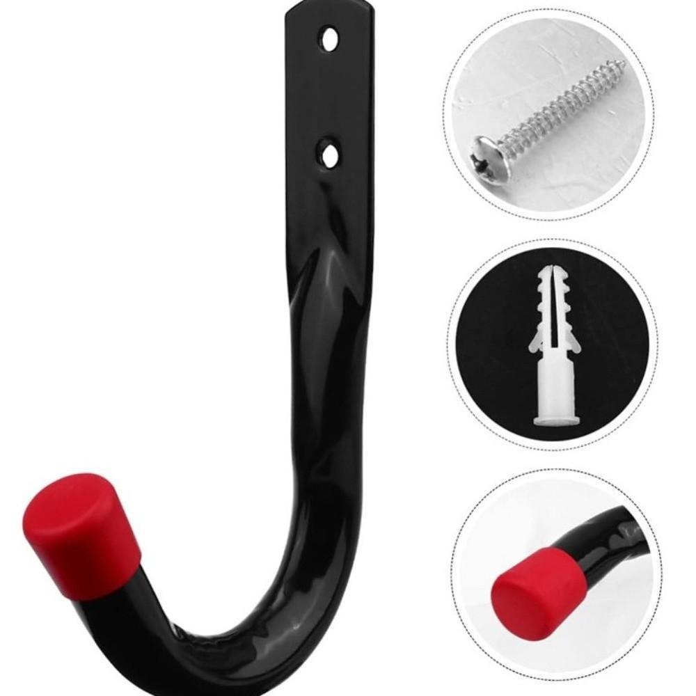 6PCS/Set J-Type Bike Wall Mount Hooks Heavy Duty Bike Parking Hanger Wall Mount