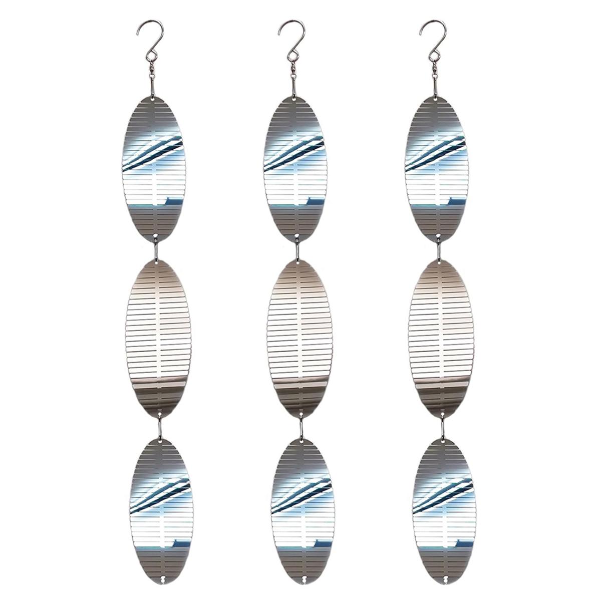 

2025+ Высокоотражающий набор дисков для отпугивания птиц, 9 металлических декоративных дисков для уличных садов, Отпугиватель птиц для двора, патио, фермы China Mainland