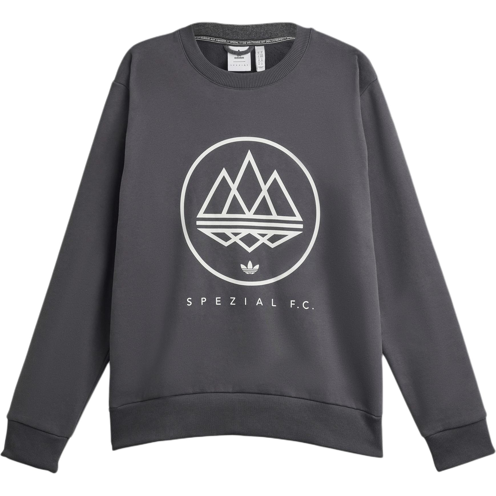 

Свитшот adidas Spezial FC Утилитарный черный Мужские топы Серый JE6091 S