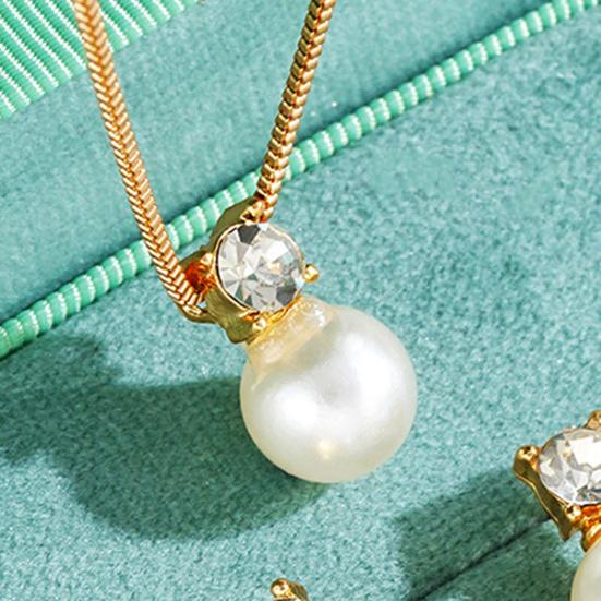 2 buc/set colier cu perle imitație cercei set reglabil extensie lanț culori strălucitoare set de bijuterii pentru femei