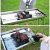Hand Cranked Blower Charcoal Coal Starter Fan Cooking BBQ Fan Multi-function Handheld Fire Blower for Camping Picnic Bonfire