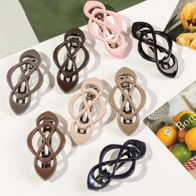Clips de Păr Francez Vintage Formă Nod Chinezesc Arc Metalic Ac de Păr Anti-Alunecare Fixare Puternică Clips de Păr pentru Parul din Spatele Capului Accesorii de Păr
