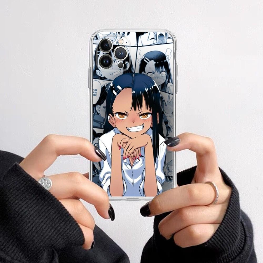 

Чехол для телефона с изображением аниме nagatoro san для iPhone 11, 12, 13, 14 Mini Pro Max XR X XS, прозрачный чехол из ТПУ для 8, 7, 6 Plus SE 2020 iphone 6 6s