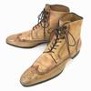 80s-90s European Vintage All-leather Hand-made McKay Country Boots 7 25.5 Camel
