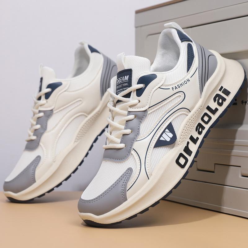 

New spring sports shoes breathable deodorant shoes men s soft-soled casual trendy shoes trendy versatile running shoes 44