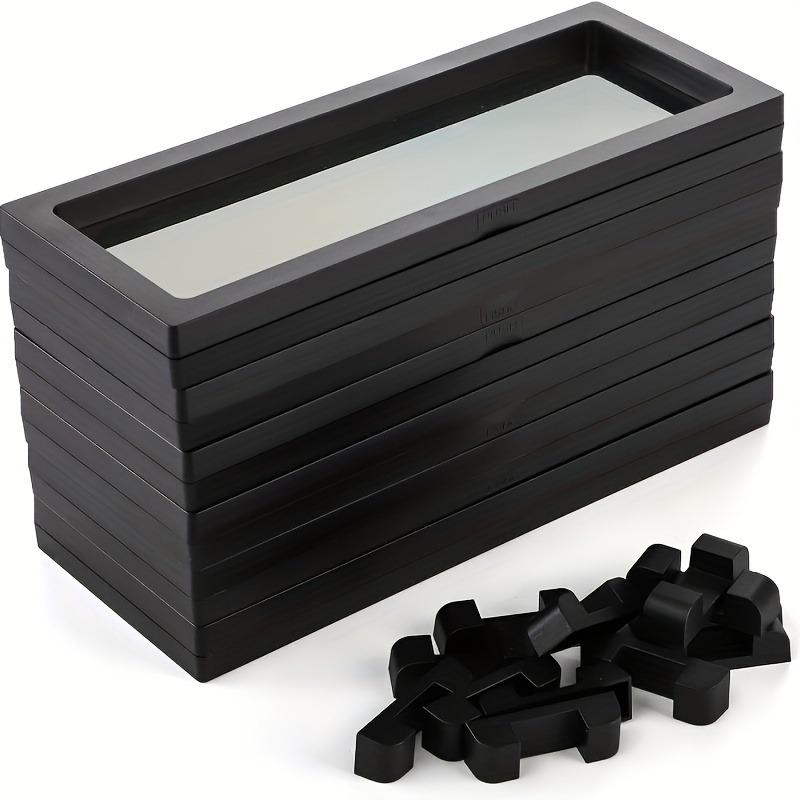 10/15 Dust Free Anti-oxidation Display Box 3D Floating Frame Jewelry Case Coins Treasure Necklaces Bracelets Display Travel Home