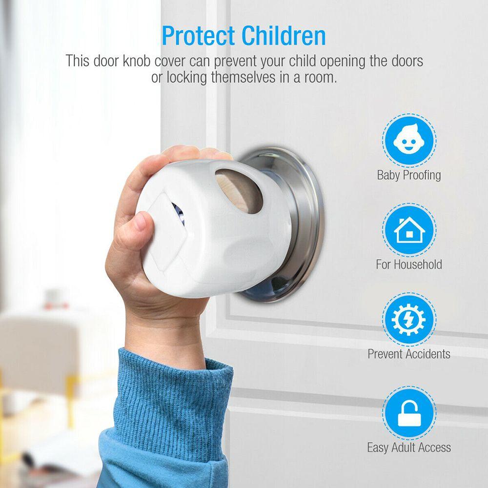 

Baby Children Ball Shape Child Proof Safety Lock Cover Home Accessory Door Knob Cover Handle Sleeve