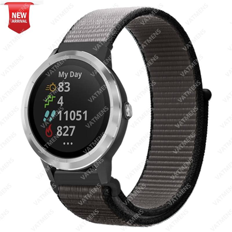20mm 22mm Nylonarmband für Garmin Venu SQ 2 2s Forerunner 645 Smartwatch-Armband Armband Garmin Vivoactive 3 4 Armband