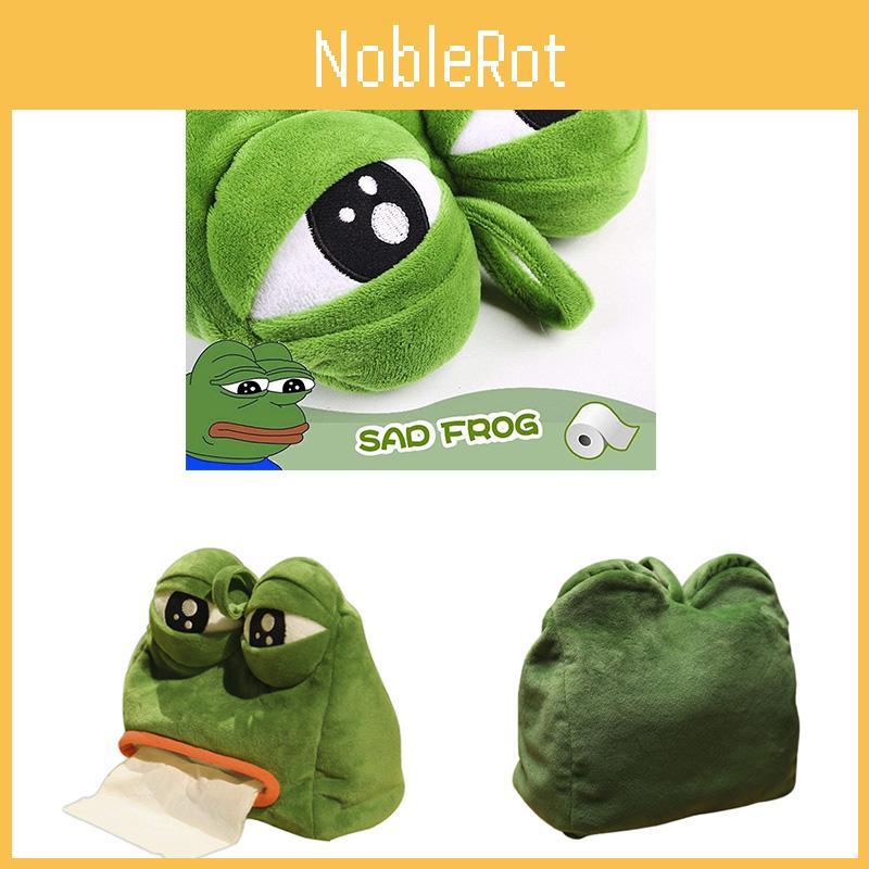 Frog Pepe Sad Creative Home Dustproof Sculpting Tissue Storage Box Napkin Holder
