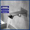 Digital Display Wall-Mounted Waterfall Basin Faucet