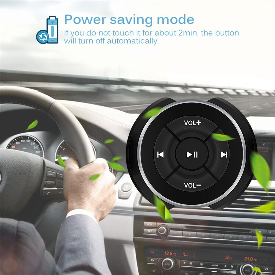 Wireless Bluetooth Media Steering Wheel Remote Control Buttons Mp3 Music Player