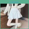 Cotton Blend Puff Skirt For Women With Bowknot Pattern For Autumn Winter Fashion